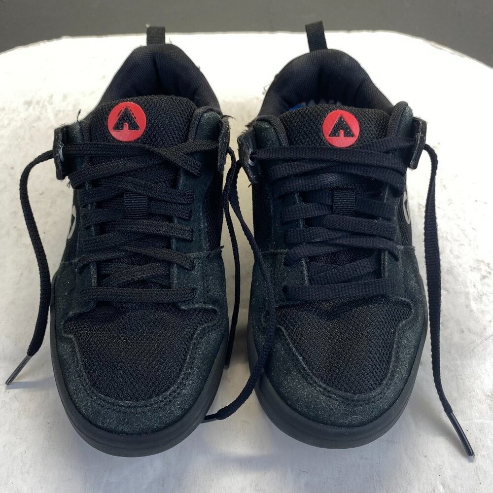 Air Walk  Black‎ Shoes Youths ,Size 1,Comfort Sneakers Lace Up BYAK44GX013